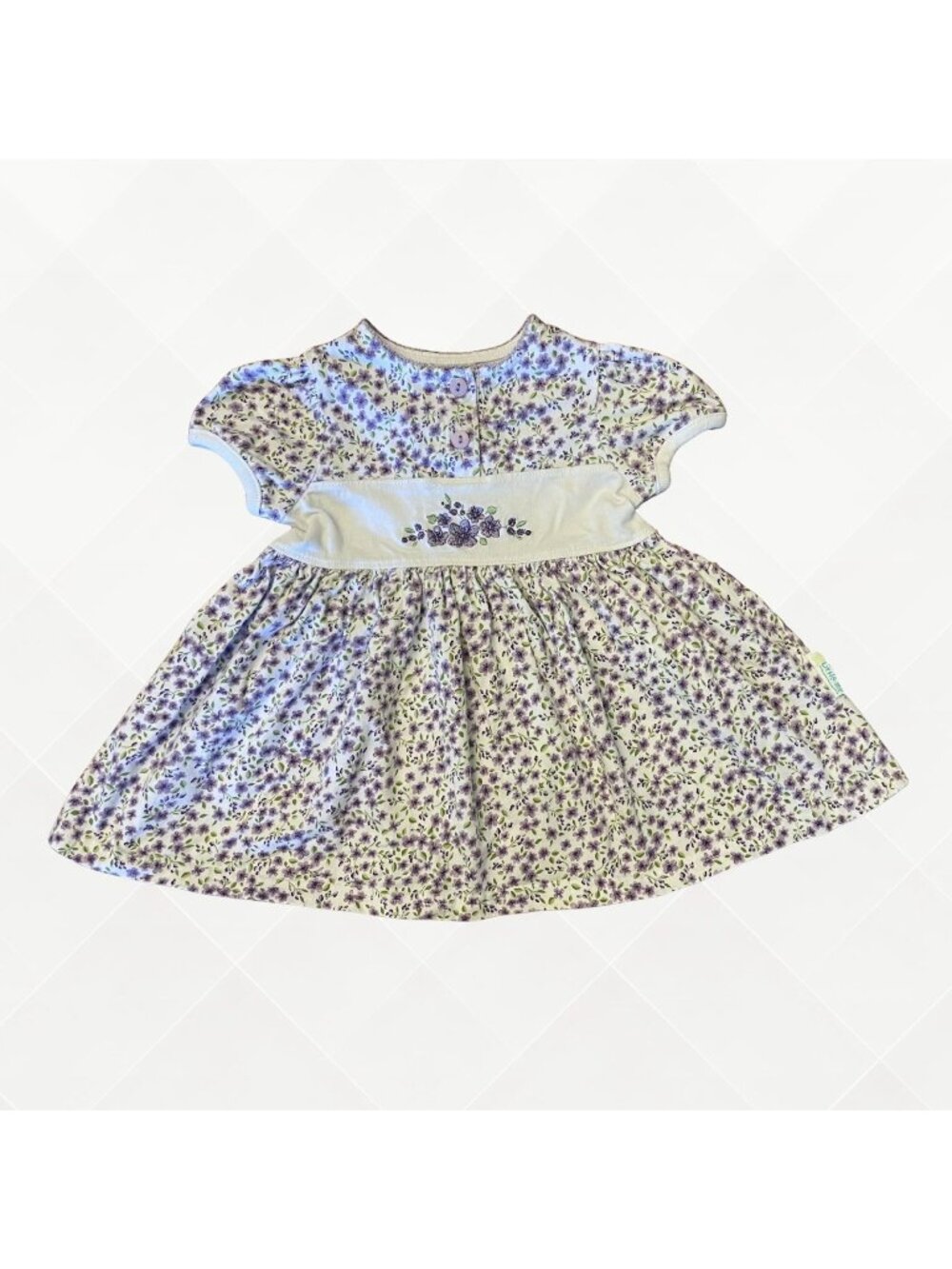 Little Me Baby Dress Set • 6M • Purple Floral • 2-Piece • In Excellent Condition